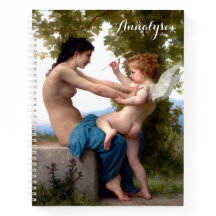 Mädchen verteidigt sich gegen Eros Cupid Fine Art