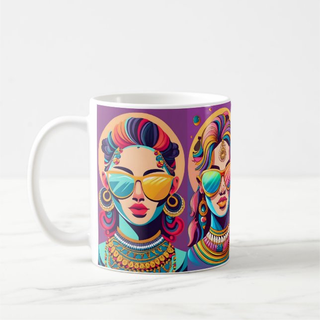 Mädchen vintage kaffeetasse (Links)