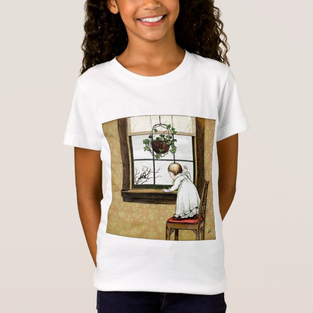 Mädchen Vintages naughty Kid Shirt (Vorderseite)