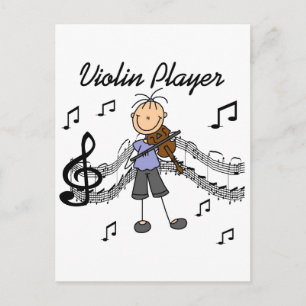 Mädchen Violinspieler T-Shirts und Geschenke Postkarte