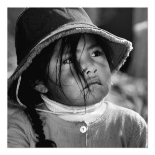 Mädchen von Titicaca 2 Fotodruck