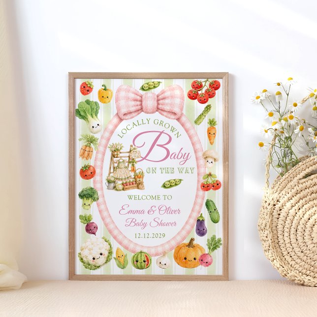 Mädchen vor Ort Baby Shower Begrüßung Poster (Von Creator hochgeladen)