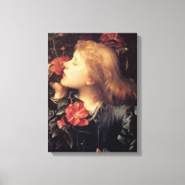 Mädchen wählen eine schöne Blume (von G.F. Watts) Leinwanddruck