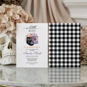 Mädchen Wasserfarbe Halloween Baby Shower Little B Einladung