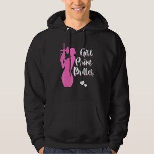 Mädchen weibliche Paintballspielerin Paintball Sch Hoodie