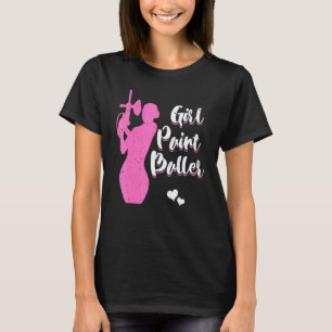 Mädchen weibliche Paintballspielerin Paintball Sch T-Shirt