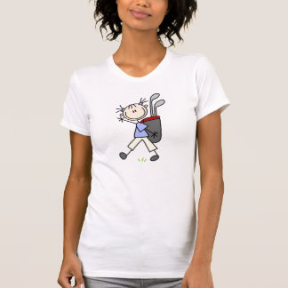 Mädchen, welches das Golf-Taschen-Shirt trägt T-Shirt