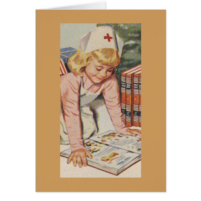 Mädchen, welches die Krankenschwester - Retro (Vorne)
