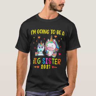 Mädchen werden eine große Schwester 2021 Magische T-Shirt