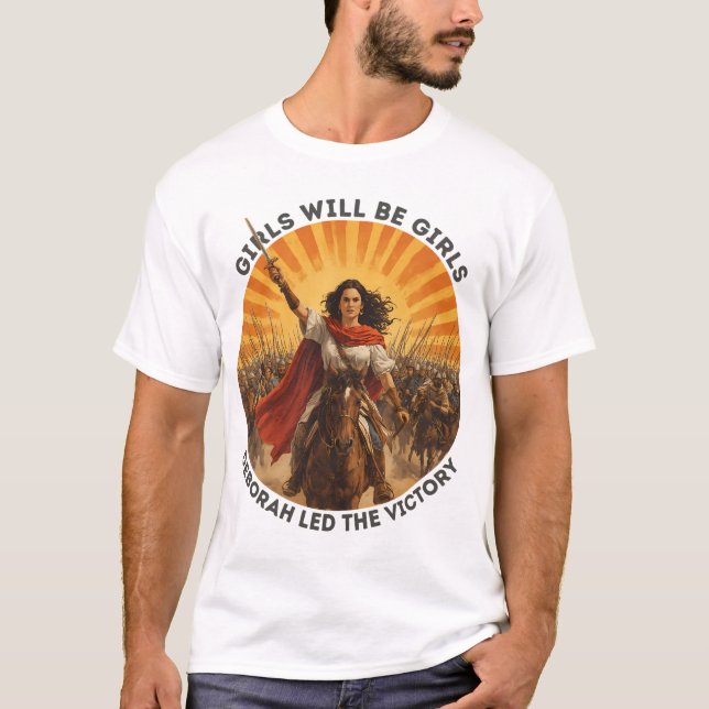 Mädchen werden Mädchen sein Deborah Victory T-Shir T-Shirt (Vorderseite)