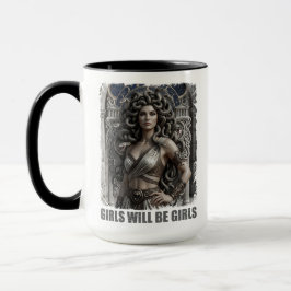 Mädchen werden Mädchen sein Gothic Medusa Feminist Tasse