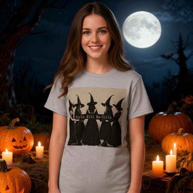 🧙 ‍ Mädchen werden Mädchen sein Hexenmeister - Fe T-Shirt (Von Creator hochgeladen)