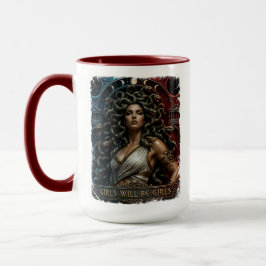Mädchen werden Mädchen sein Medusa Feministische G Tasse