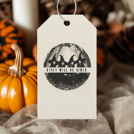 "Mädchen werden Mädchen sein | Niedliches Hexenver Geschenkanhänger