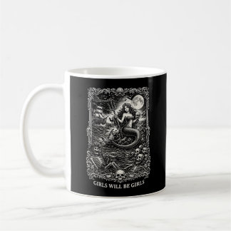 Mädchen werden Mädchen Weibliche mystische Meerjun Kaffeetasse