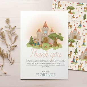 Mädchen Whimsical Märchen Kindergeburtstag Dankeskarte