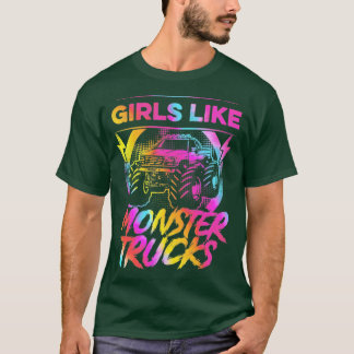 Mädchen wie Monster Trucks zu Girl Monster Truck T-Shirt