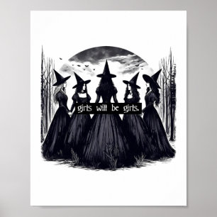 Mädchen wird Mädchen Hexenwitscher Witschy Vi sein Poster