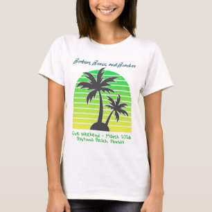 Mädchen-Wochenende-Shirt Anpassbar Strand-Trip-Gru T-Shirt