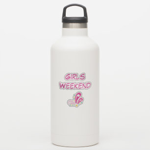 Mädchen-Wochenenden-kundengerechter Text Aufkleber