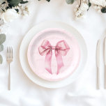 Mädchen wollen nur ein rosa Bow sein Geburtstag Pappteller<br><div class="desc">Mädchen wollen nur One Pink Bow Birthday Papier Teller Matching Artikel sind verfügbar.</div>