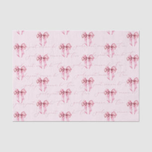 Mädchen wollen nur ein rosa Bow sein Geburtstag Seidenpapier