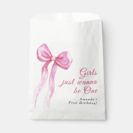 Mädchen wollen nur eins sein 1. Geburtstag danke Geschenktütchen