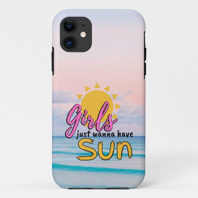 Mädchen wollen nur Sun Beach haben Case-Mate iPhone Hülle (Rückseite)