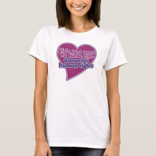 Mädchen wollte einfach, grundlegende Menschenrecht T-Shirt