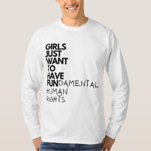Mädchen Wollte einfach, Grundrechte zu haben T-Shirt