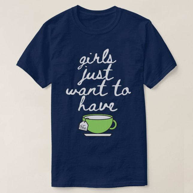 Mädchen Wollte einfach, Tee Lover Tasse Cup trinke (Design vorne)