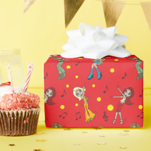 Mädchen Wollte einfach zu tanzen Geschenkpapier