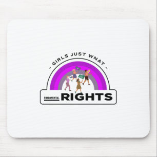 Mädchen Wollte nur Grundrechte Mousepad