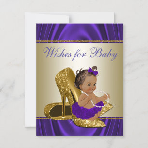 Mädchen wünscht sich Baby Mädchen Lila Baby Shower