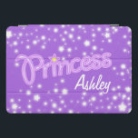 Mädchen wurden als lila Prinzessin-Sterngrafik ben iPad Pro Cover<br><div class="desc">Behalt dein Princess-Gerät vor Kratzern geschützt und erkennbar mit dieser Grafikdruckerin namens id Cover. Anpassen mit Ihrem Namen,  liest derzeit Princess Ashley. Einzigartiges Design von www.mylittleeden.com</div>
