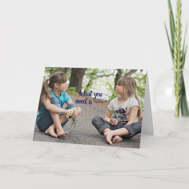 MÄDCHEN ZU MÄDCHEN - ERMUTIGUNGSPARTE DANKESKARTE (Vorderseite)