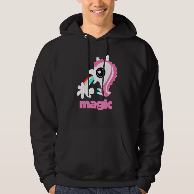 Mädchen zurück zur Schule Regenbogen Barf Magic Ei Hoodie (Vorderseite)