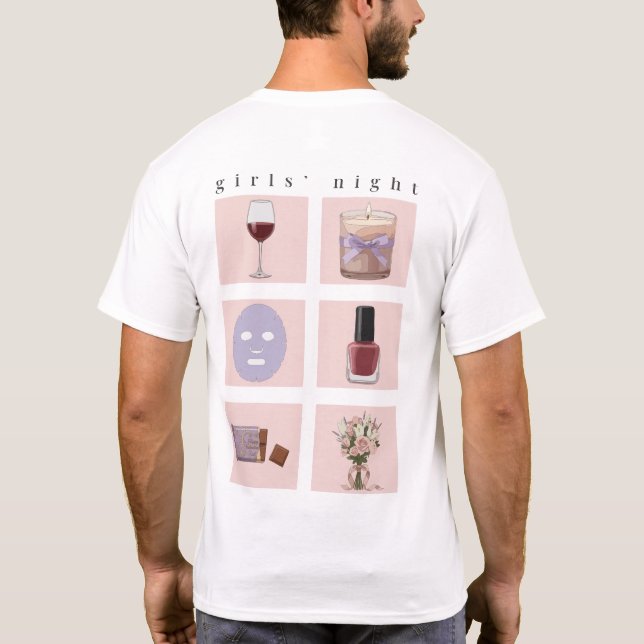Mädchenabend-Aesthetic-Shirt  T-Shirt (Rückseite)