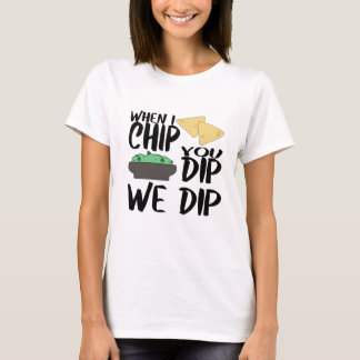 Mädchenabend Lustiges Chips und Dip Shirt
