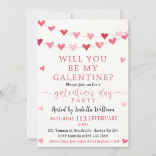 Mädchenabend-Party - Wirst du mein Galentine's Day Einladung
