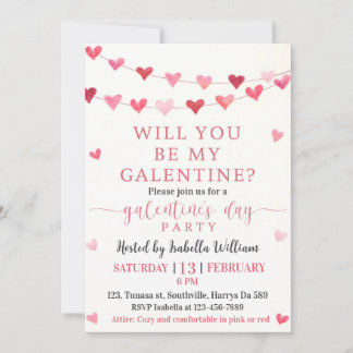 Mädchenabend-Party - Wirst du mein Galentine's Day Einladung