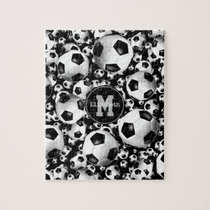 Mädchenbälle mit Monogramm Puzzle