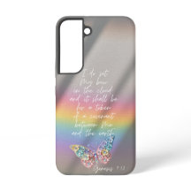 Mädchenbibel-Regenbogen-Foto Florale Schmetterling