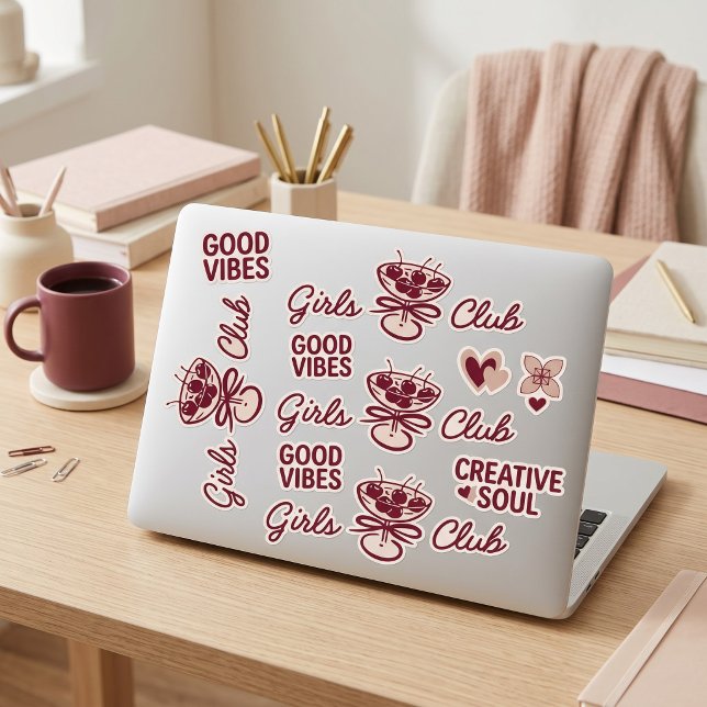 Mädchenclub Aufkleber (Von Creator hochgeladen)