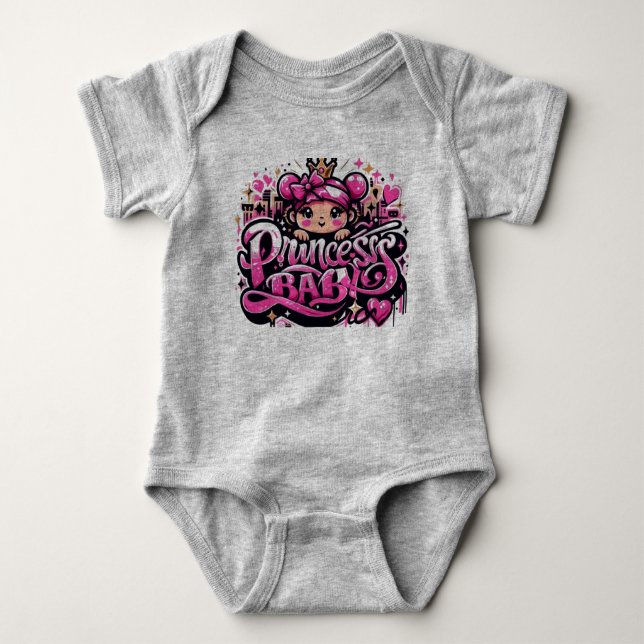 Mädchendesign Baby Strampler (Vorderseite)