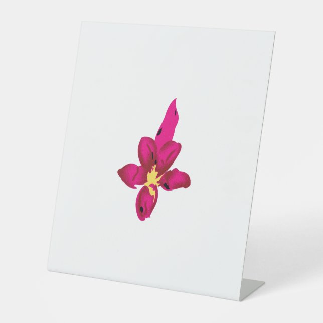 Mädchendesign, leichtes Gold, purpurpurrot Sockelschild (Vorderseite)