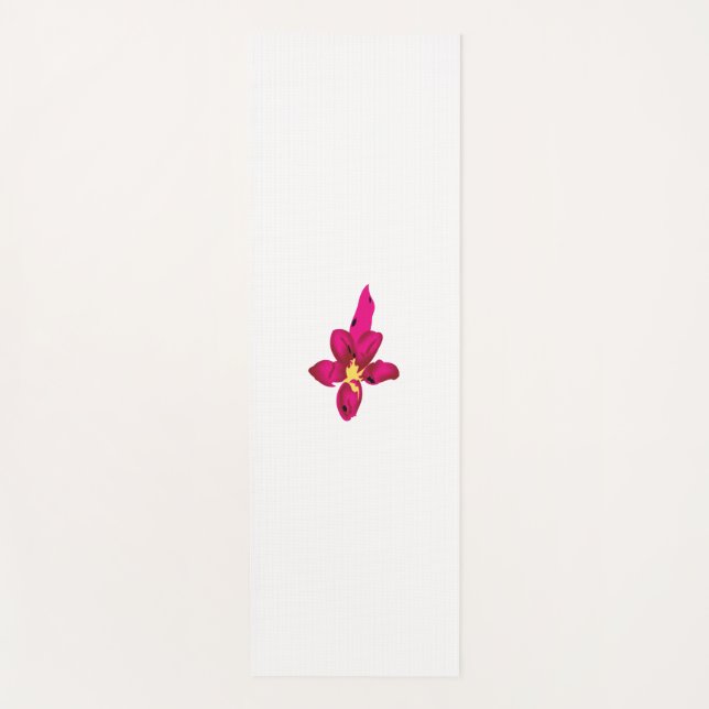 Mädchendesign, leichtes Gold, purpurpurrot Yogamatte (Vorderseite)