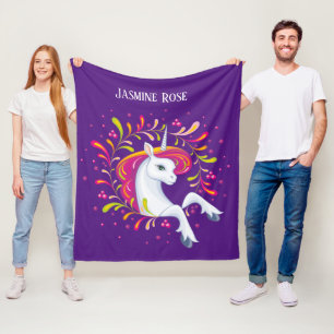 Mädchenfantasy unicorn Name Fleecedecke