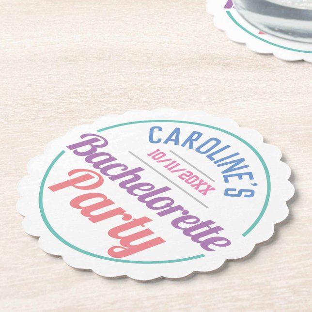 Mädchenfeier eines Junggeselinnen-Abschieds Untersetzer (Von Creator hochgeladen)