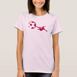 Mädchenfußball Rot T-Shirt